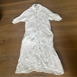 Venti6 white linen dress